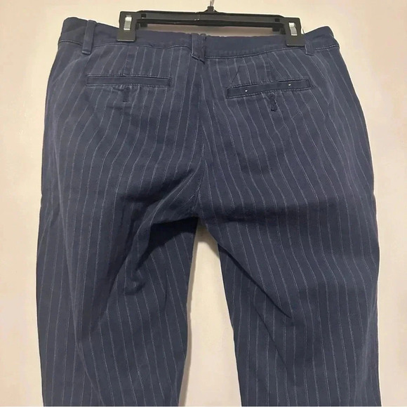 Pilcro Anthropologie navy striped pants hyphen fit size 26 - Picture 4 of 9